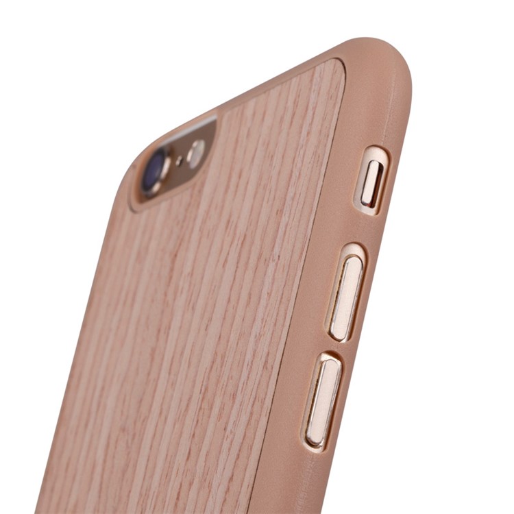 MOMAX FEEL N TOUCH Natural Wood Cover for iPhone 6 4.7 inch - Khaki-9