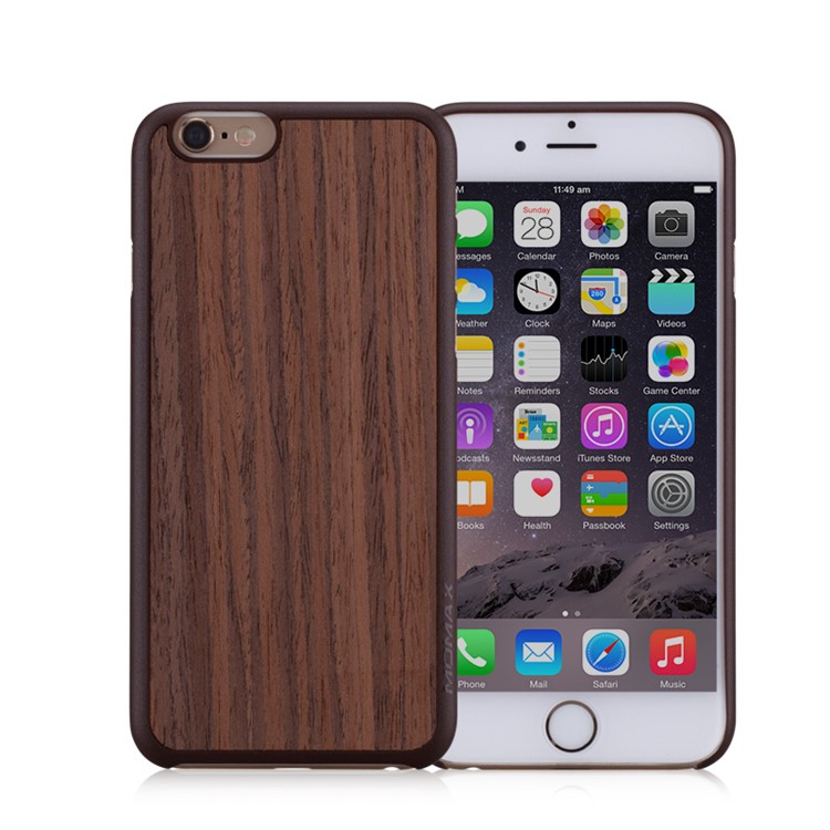 MOMAX FEEL N TOUCH Natural Wood Cover for iPhone 6 4.7 inch - Brown-1