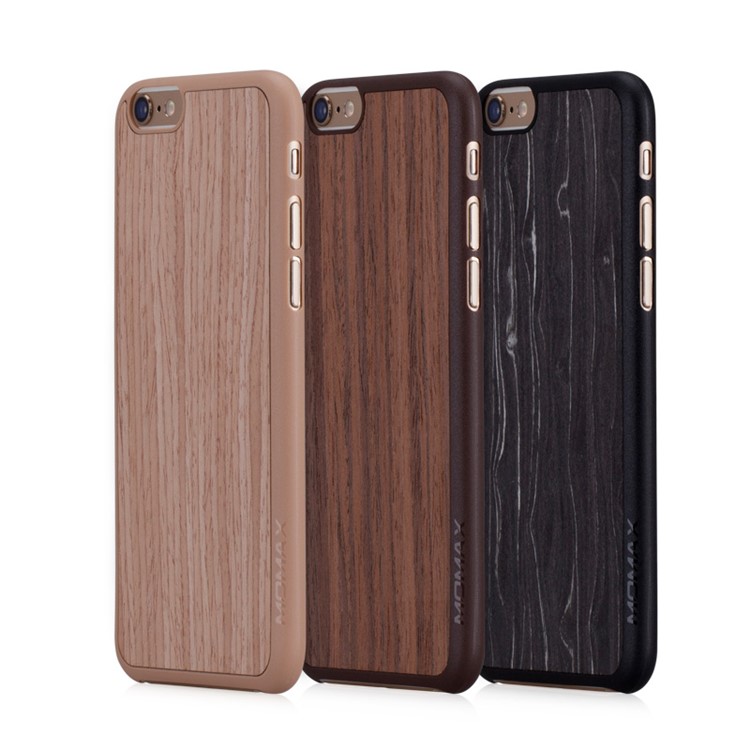 MOMAX FEEL N TOUCH Natural Wood Cover for iPhone 6 4.7 inch - Brown-7