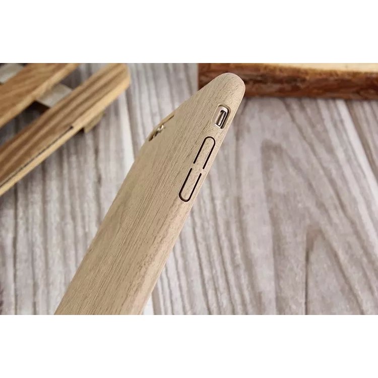 Wood Grain Leather Coated Plastic Case for iPhone 6s 6 4.7 inch - Khaki-9
