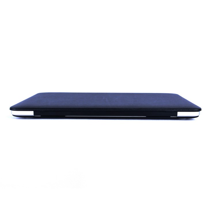 Leather Coated Hard Cover for MacBook Pro 15.4 Inch with Retina Display - Black-5
