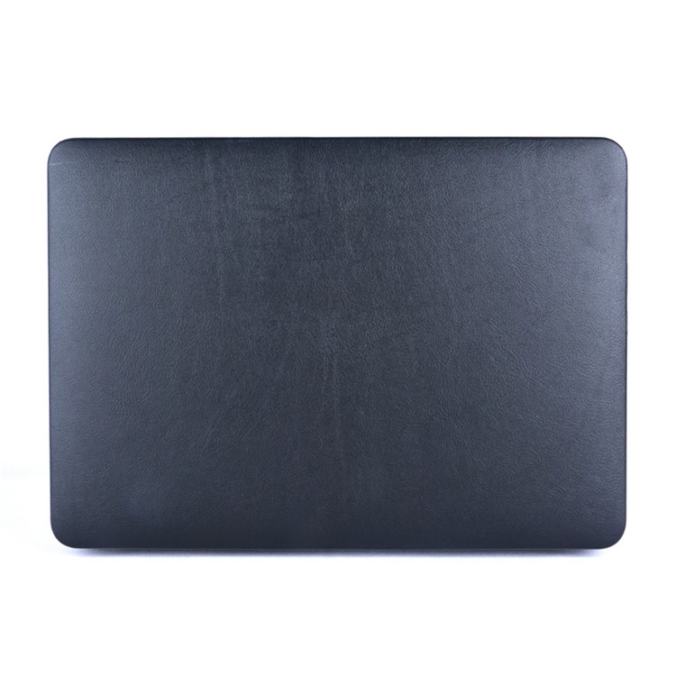 Leder Beschichtete Hardcover Für MacBook Air 13,3 Zoll - Schwarz-1