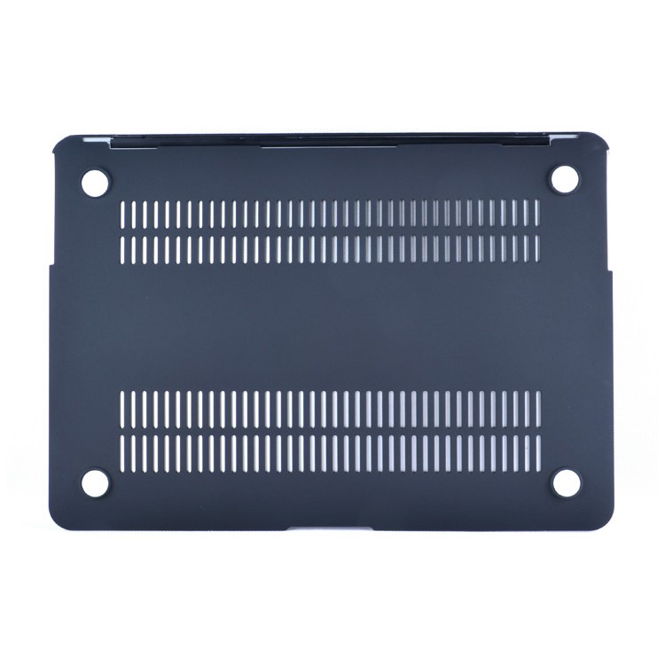 Leather Coated Hard Cover for MacBook Air 13.3 Inch - Black-2
