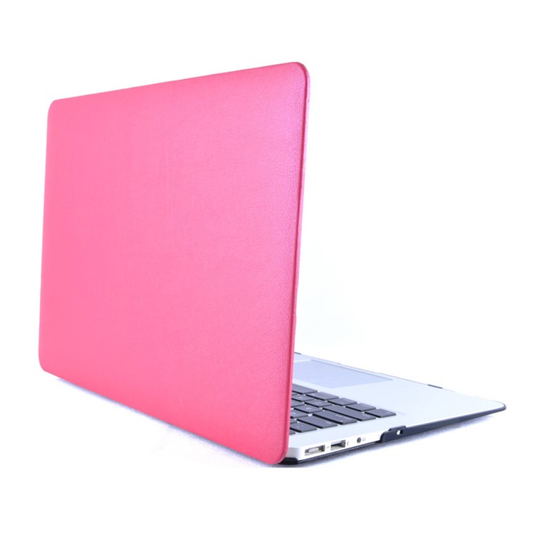 Leather Coated Hard Case for MacBook Air 13.3 Inch - Rose-3
