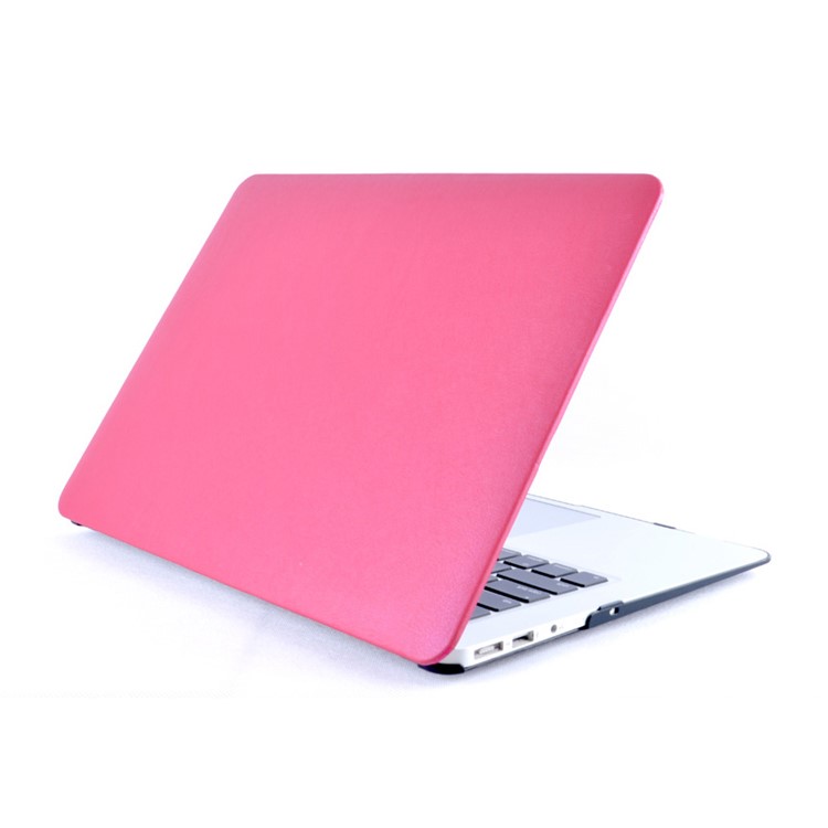 Leather Coated Hard Case for MacBook Air 13.3 Inch - Rose-4