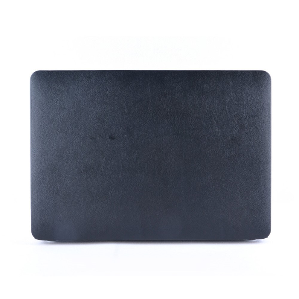 Leather Coated Hard Cover for MacBook 12-inch with Retina Display (2015) - Black-1