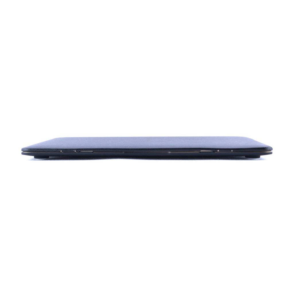 Leather Coated Hard Cover for MacBook 12-inch with Retina Display (2015) - Black-5
