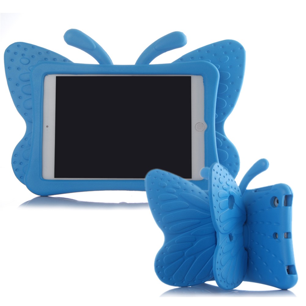3D Butterfly Kids Shockproof EVA Shell for iPad Mini 3/2/1 - Blue-1