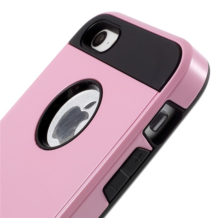 Detachable 2 in 1 PC and TPU Combo Cover for iPhone SE 5s 5 - Pink-5
