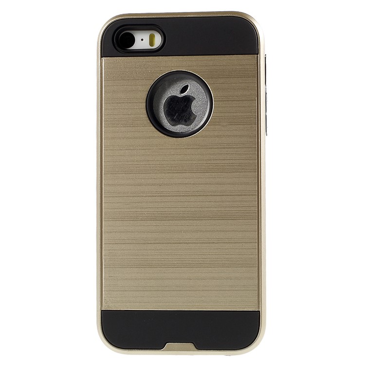 Detachable 2 in 1 PC and TPU Combo Shell for iPhone SE 5s 5 - Champagne-2