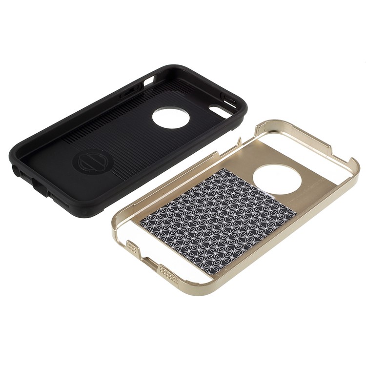 Detachable 2 in 1 PC and TPU Combo Shell for iPhone SE 5s 5 - Champagne-4