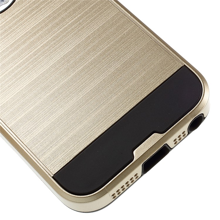 Detachable 2 in 1 PC and TPU Combo Shell for iPhone SE 5s 5 - Champagne-6