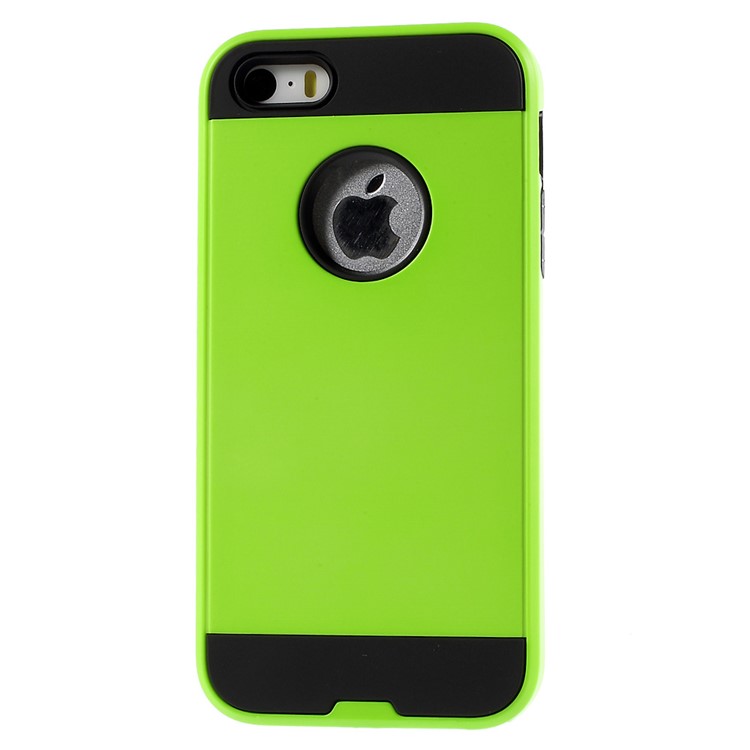 Detachable 2 in 1 PC and TPU Phone Case for iPhone SE 5s 5 - Green-2