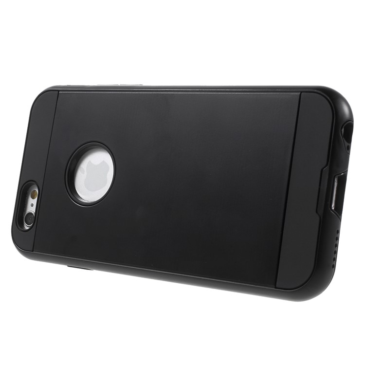 TPU PC Hybrid Protective Case for iPhone 6s / 6 4.7 Inch - Black-3