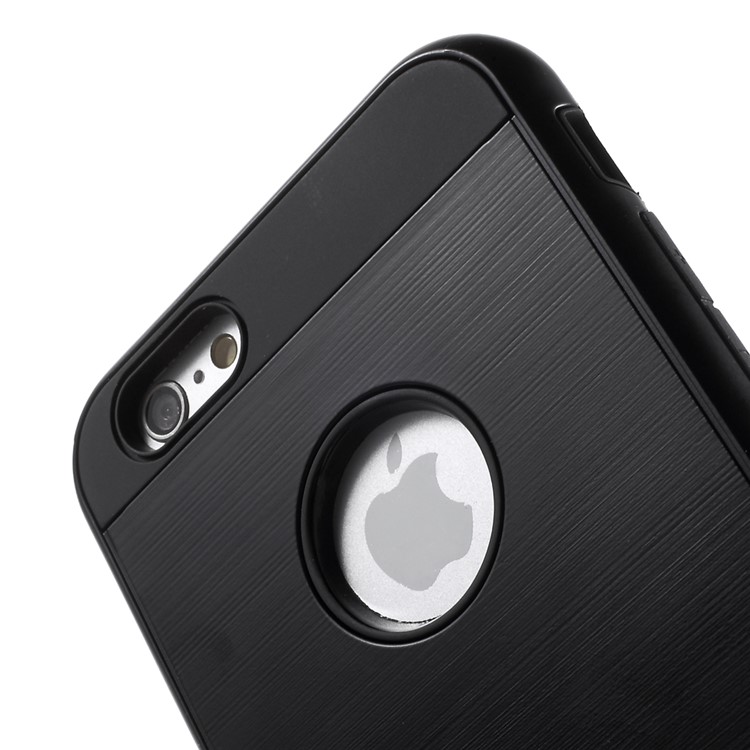 TPU PC Hybrid Protective Case for iPhone 6s / 6 4.7 Inch - Black-5
