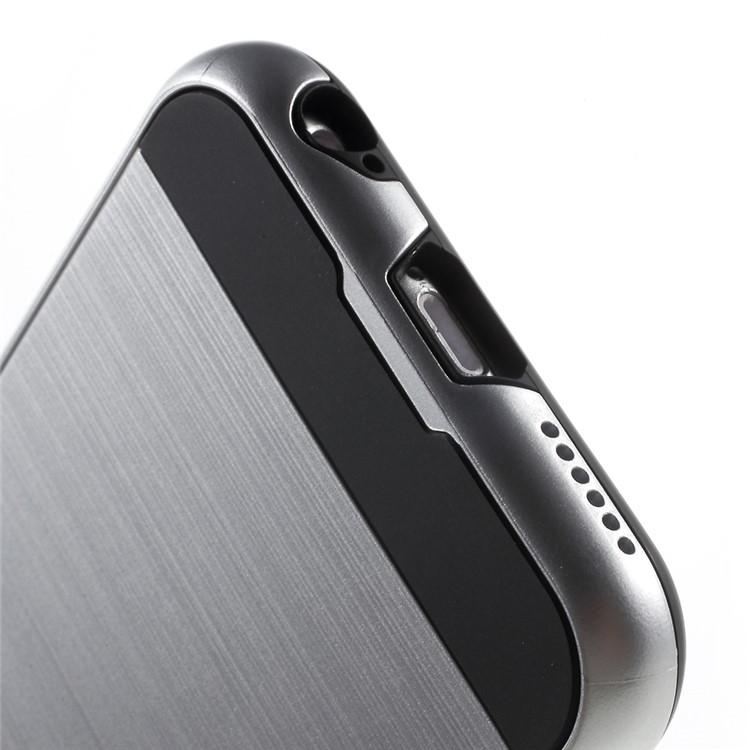 TPU PC Hybrid Protective Shell for iPhone 6s / 6 4.7 Inch - Silver-4