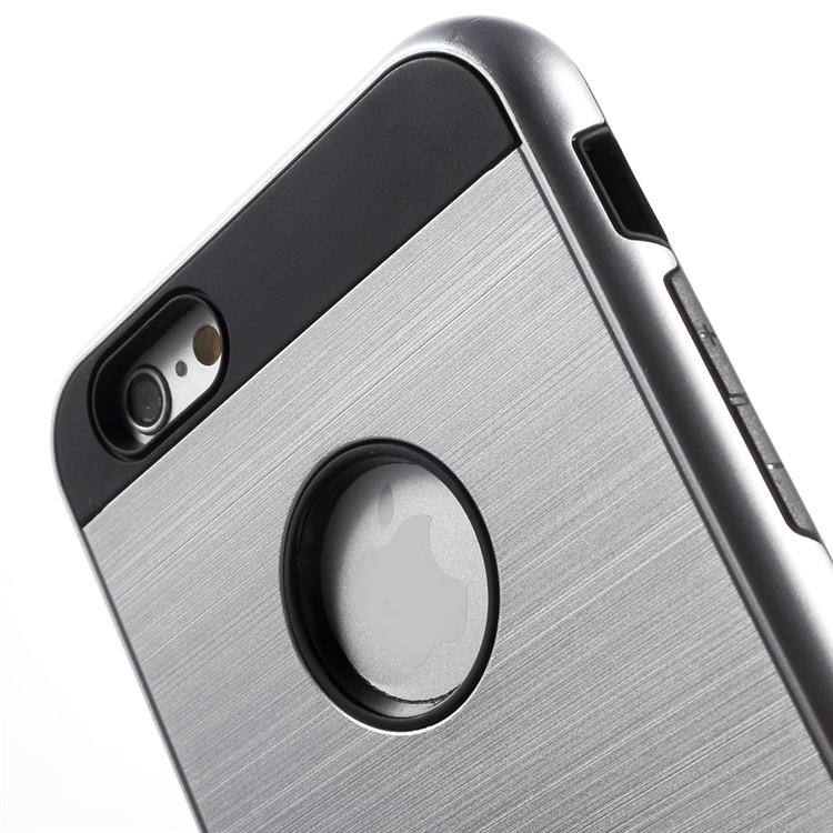 TPU PC Hybrid Protective Shell for iPhone 6s / 6 4.7 Inch - Silver-5