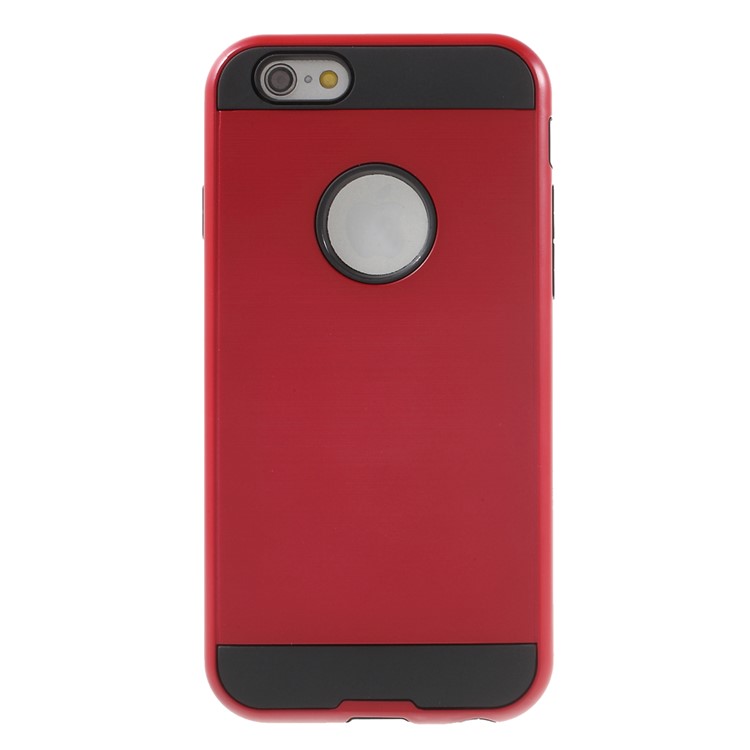 TPU PC Hybrid Protective Cover for iPhone 6s / 6 4.7 Inch - Red-2