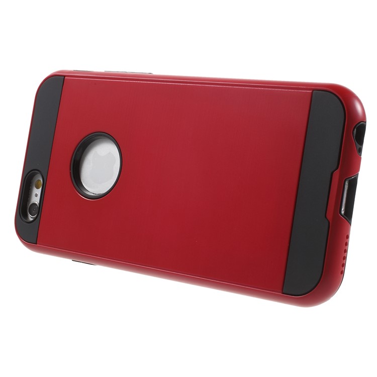 TPU PC Hybrid Protective Cover for iPhone 6s / 6 4.7 Inch - Red-3
