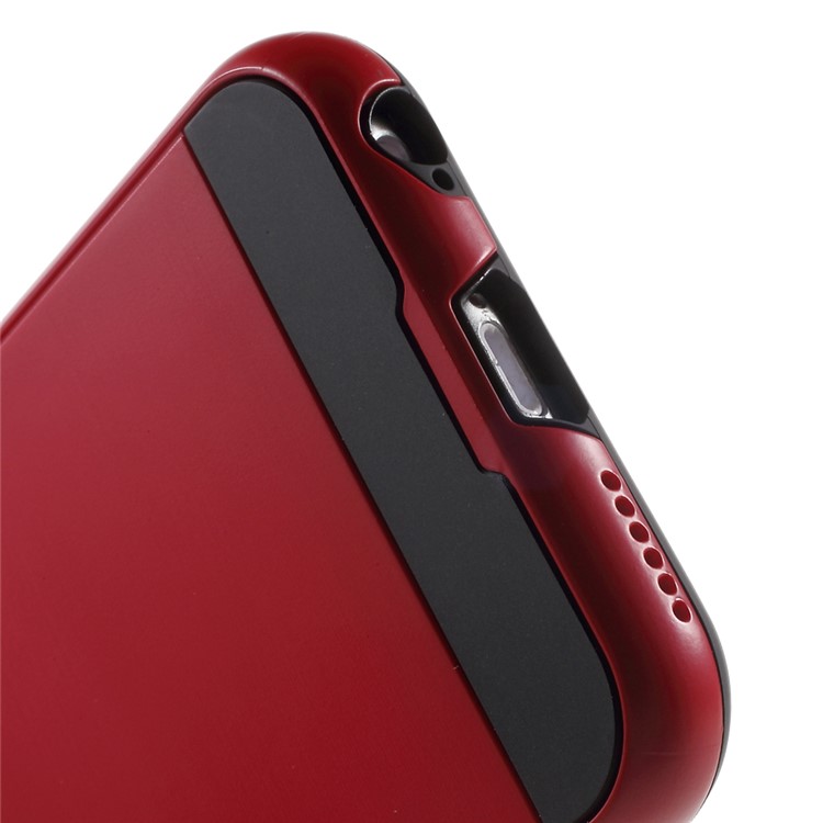 TPU PC Hybrid Protective Cover for iPhone 6s / 6 4.7 Inch - Red-4