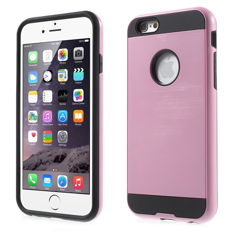 TPU PC Hybrid Protective Cover for iPhone 6s / 6 4.7 Inch - Pink-1