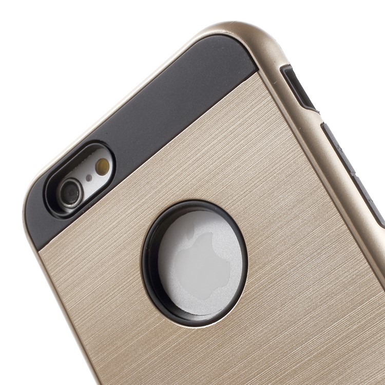 TPU PC Hybrid Protective Cover for iPhone 6s / 6 4.7 Inch - Champagne-5