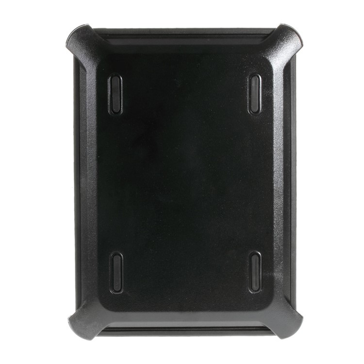 Heavy Duty PC TPU Hybrid Case for iPad Air 2 with Touchable Screen Protector - Black-2