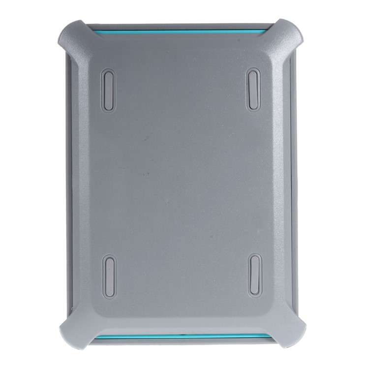 Heavy Duty PC TPU Hybrid Case for iPad Air 2 with Touchable Screen Protector - Grey / Blue-2
