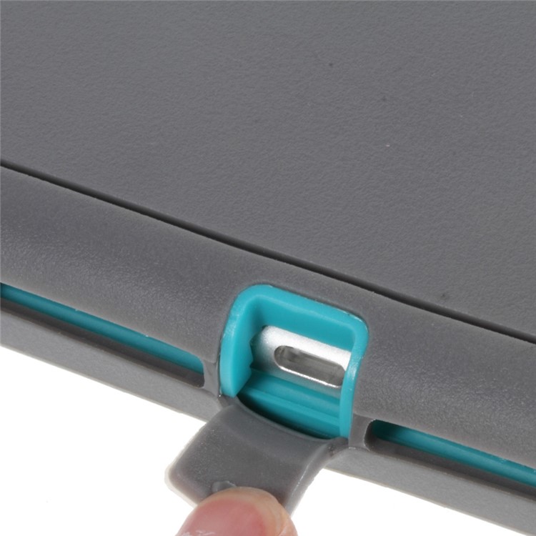 Heavy Duty PC TPU Hybrid Case for iPad Air 2 with Touchable Screen Protector - Grey / Blue-8