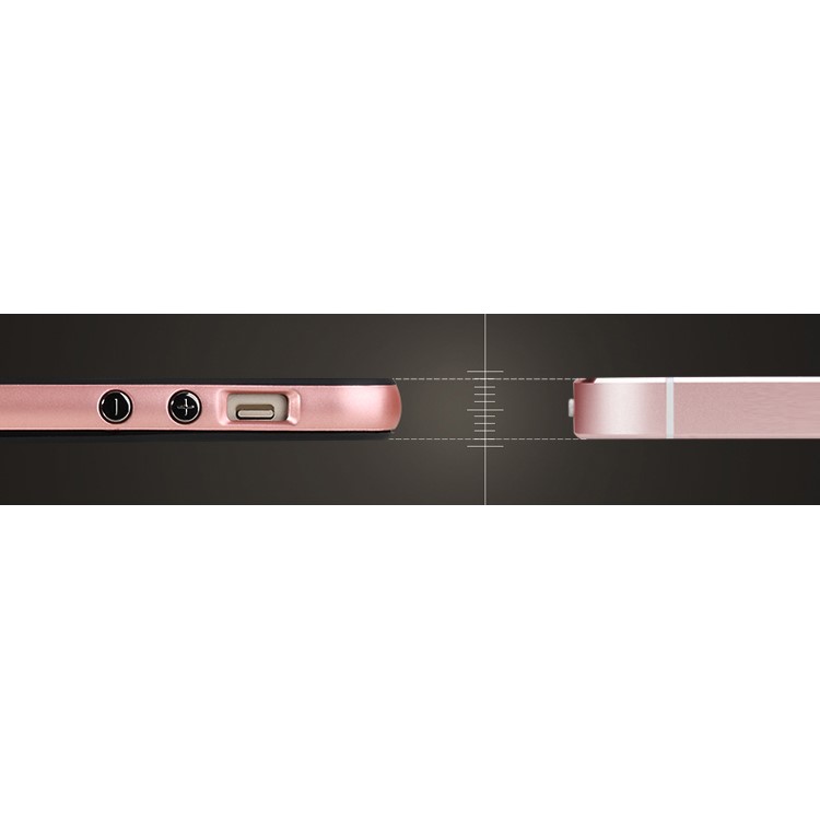 ROCK Royce Series PC TPU Hybrid Phone Shell for iPhone SE 5s 5 - Rose Gold-4