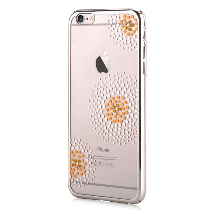 VOUNI Crystal Sun Flower Hard PC Case for iPhone 6s 6 4.7 - Silver-2