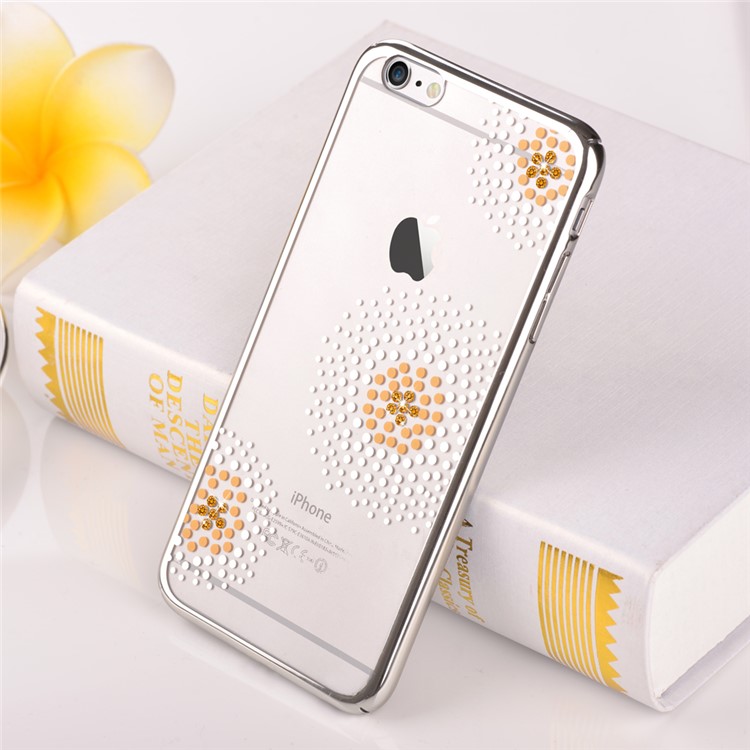 VOUNI Crystal Sun Flower Hard PC Case for iPhone 6s 6 4.7 - Silver-6