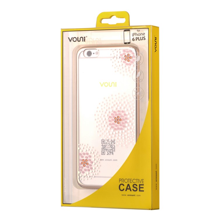 VOUNI Crystal Sun Flower Hard PC Case for iPhone 6s 6 4.7 - Silver-8