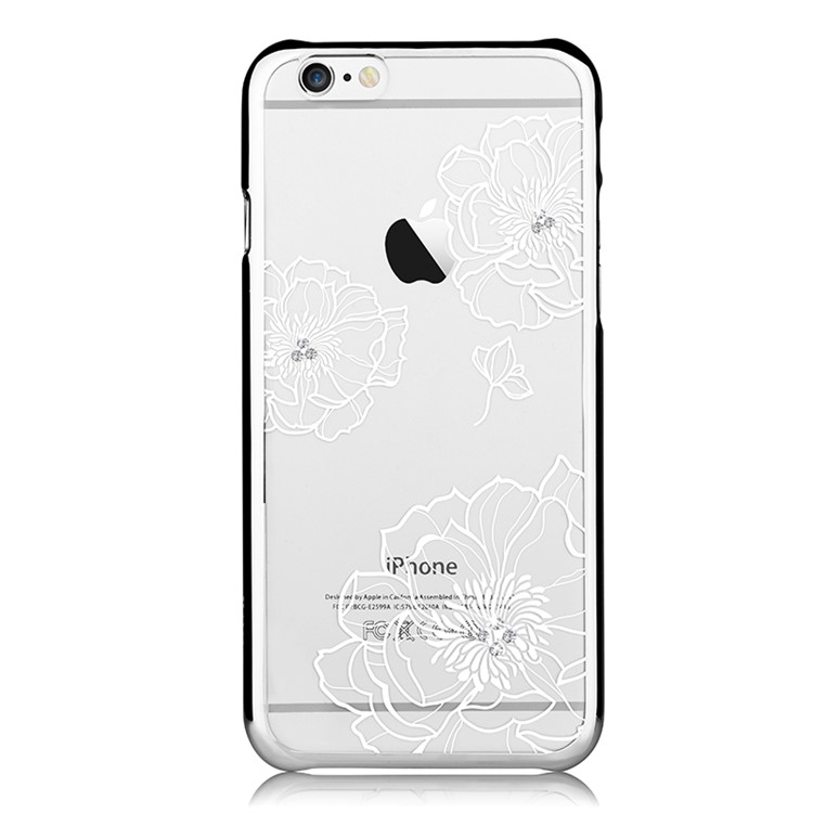 VOUNI Crystal Bloom Hard PC Cover Case for iPhone 6s 6 4.7 - Silver-3