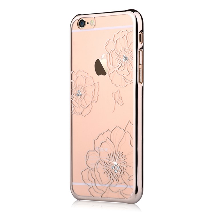VOUNI Crystal Bloom PC Hard Back Case for iPhone 6s 6 4.7 - Gold-2