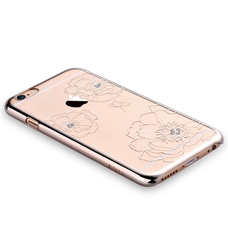VOUNI Crystal Bloom PC Hard Back Case for iPhone 6s 6 4.7 - Gold-5