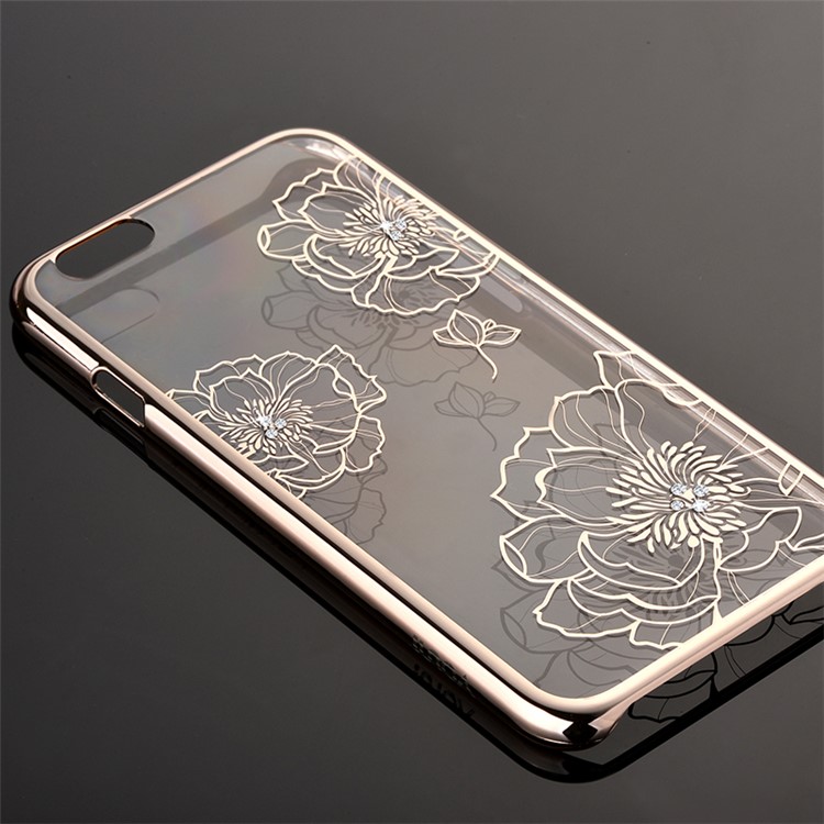 VOUNI Crystal Bloom PC Hard Back Case for iPhone 6s 6 4.7 - Gold-8