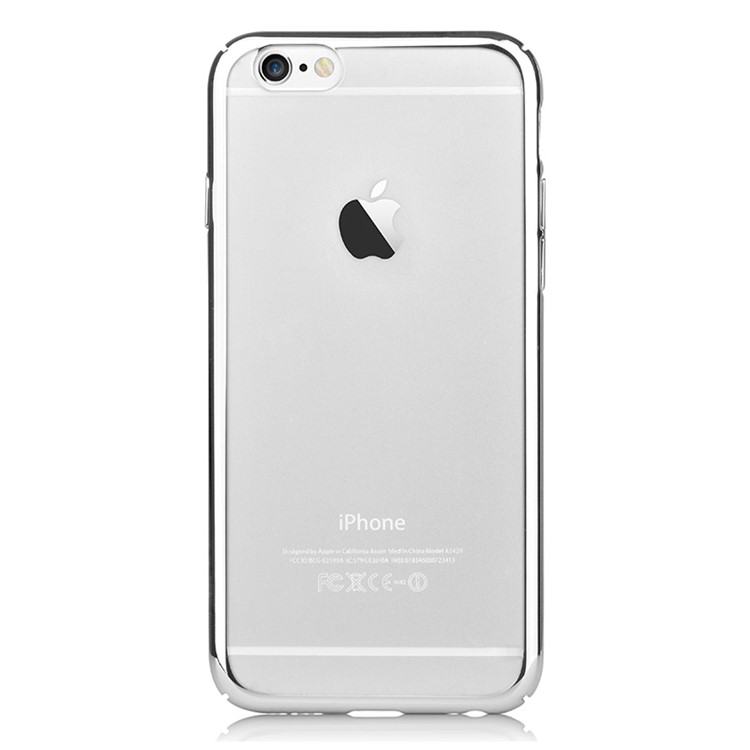 DEVIA Glimmer Thin 0.8mm Hard Case Cover for iPhone 6s 6 4.7 (Updated Version) - Silver-2