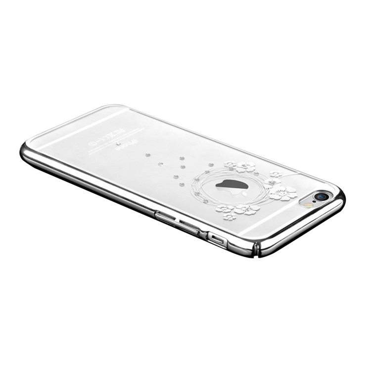 DEVIA Garland Series Rhinestone Plastic Phone Case for iPhone 6 Plus / 6s Plus 5.5 inch - Silver-3