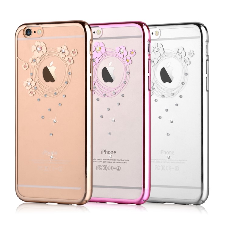 DEVIA Garland Series Rhinestone PC Protective Case for iPhone 6 Plus / 6s Plus 5.5 inch - Gold-4