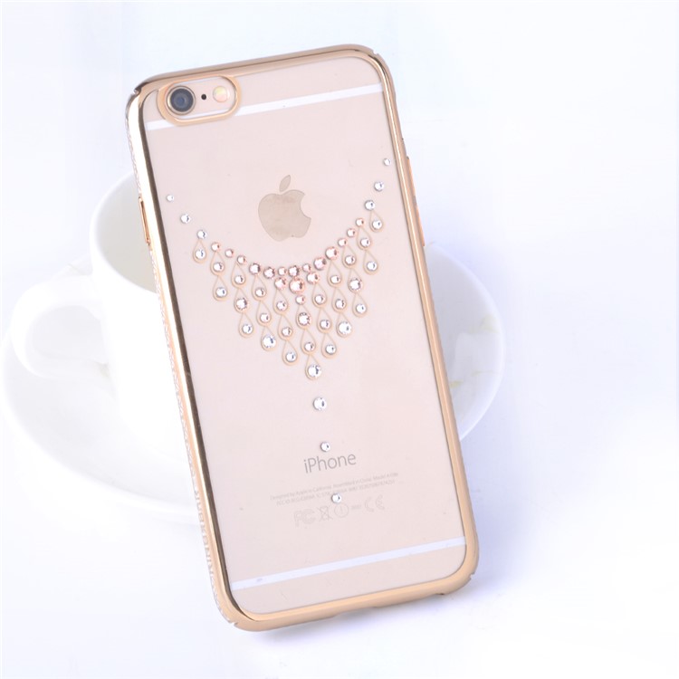 KINGXBAR Swarovski Plated Hard Phone Case for iPhone 6s Plus / 6 Plus - Shiny Necklace-5