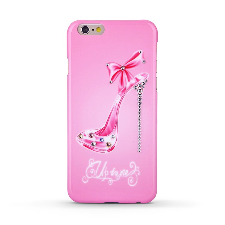 KINGXBAR Swarovski Romantic Girl Plastic Cover Case for iPhone 6s / 6 - Sexy High-heeled Shoe-1
