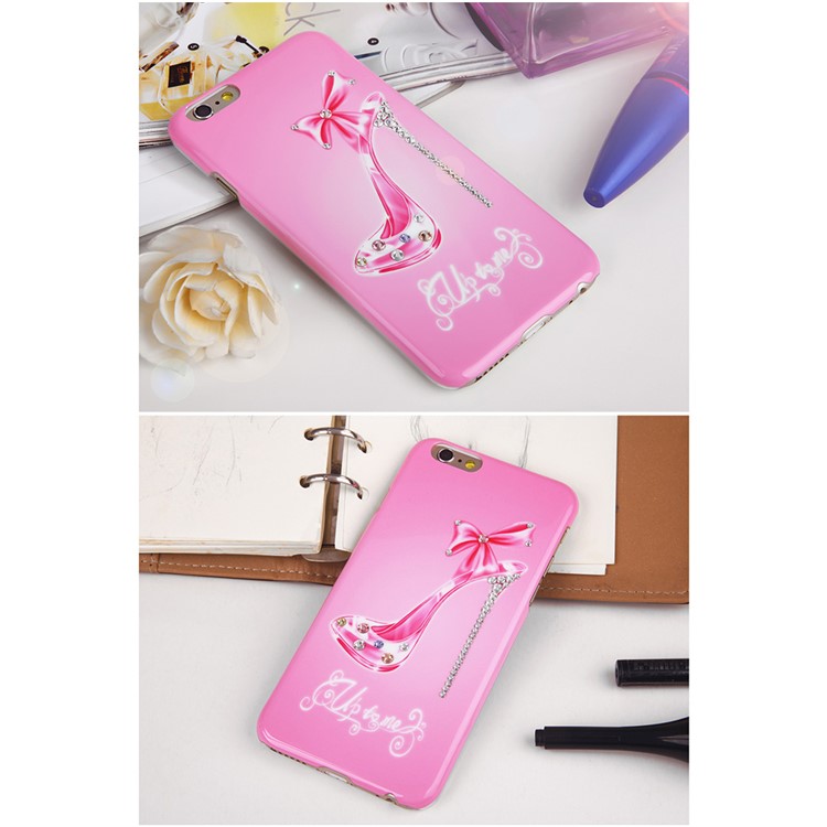 KINGXBAR Swarovski Romantic Girl Plastic Cover Case for iPhone 6s / 6 - Sexy High-heeled Shoe-5
