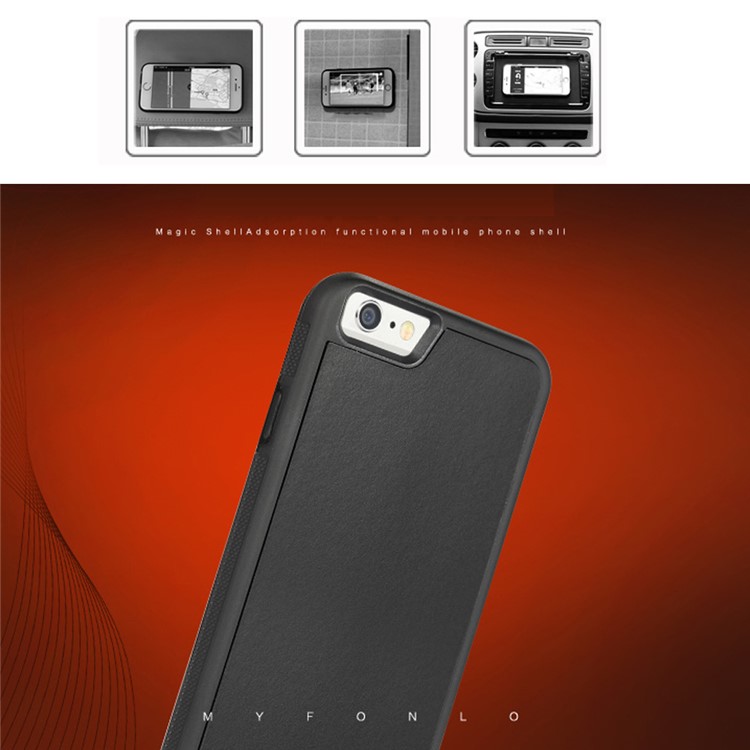 MYFONLO Magic Sticks Anti-Gravity Case Selfie Cover for iPhone 6s Plus / 6 Plus - Black-4