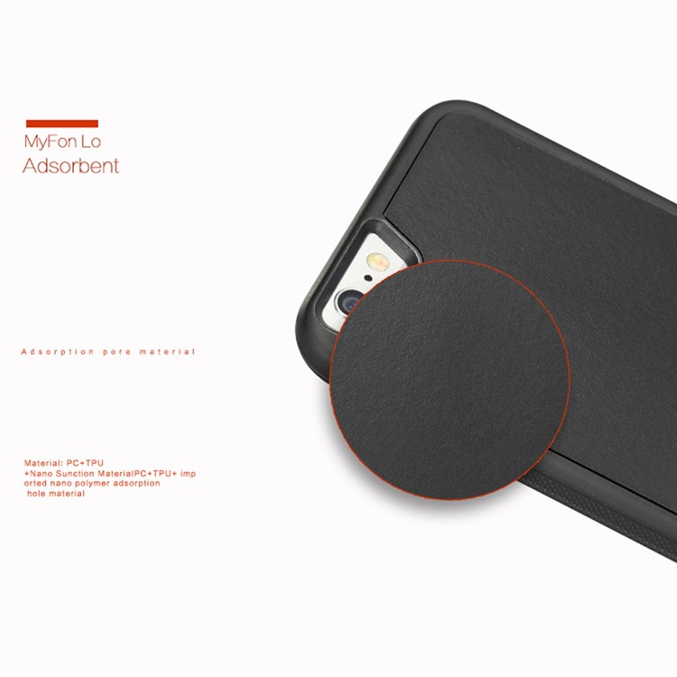 MYFONLO Magic Sticks Anti-Gravity Case Selfie Cover for iPhone 6s Plus / 6 Plus - Black-6