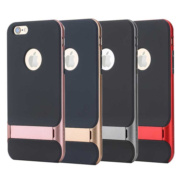 ROCK Royce Series Dual Guard PC + TPU Hybrid Cover for iPhone 6s 6 - Gold-2