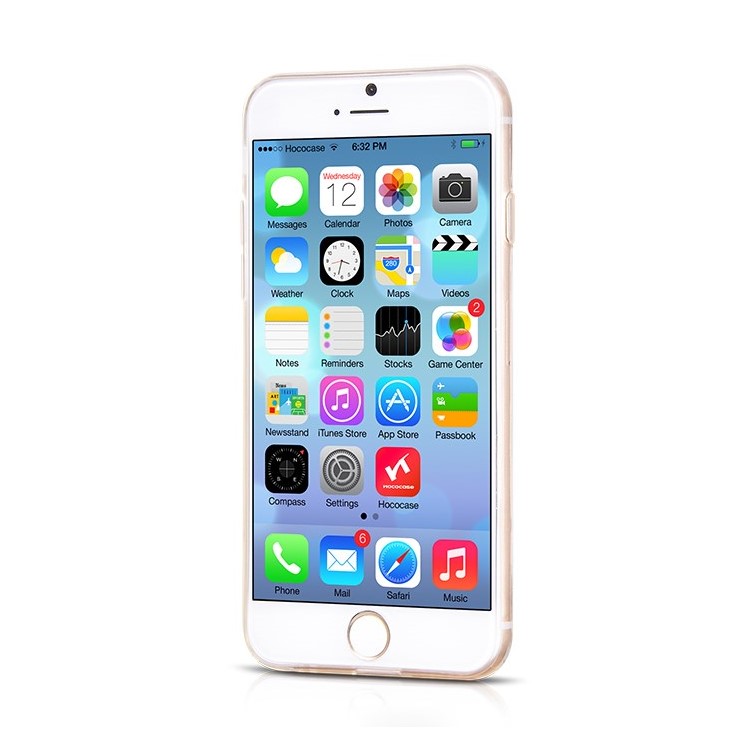HOCO Light Series Caixa De Telefone 0.6mm TPU Para Iphone 6s / 6 4.7 Polegadas - Transparente-2