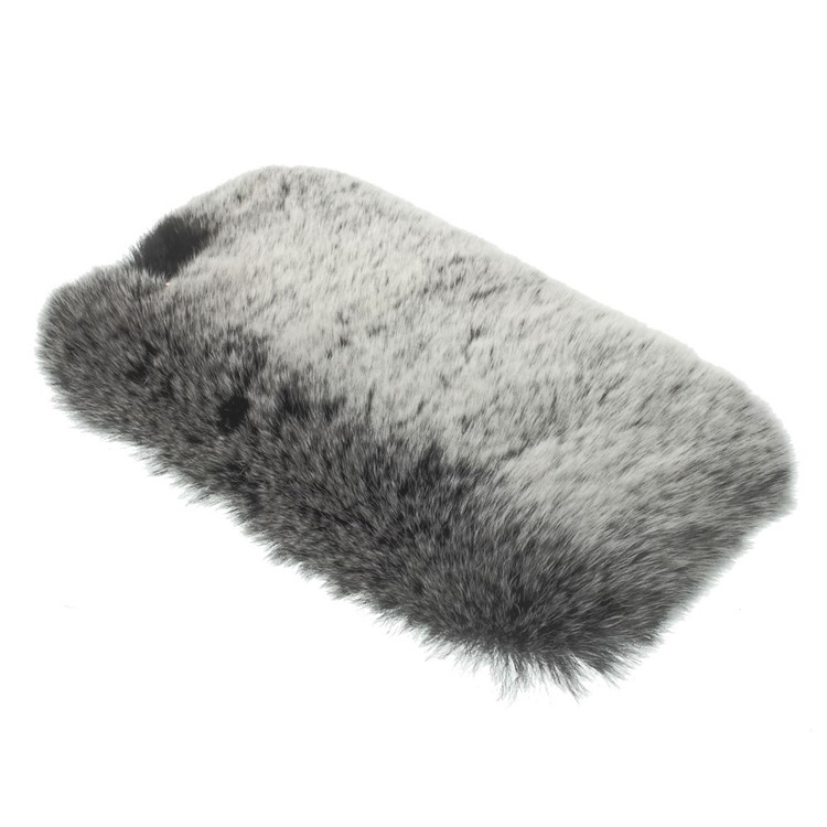 Warm Rabbit Fur PC Hard Case for iPhone 6s / 6 4.7-inch - Grey-6