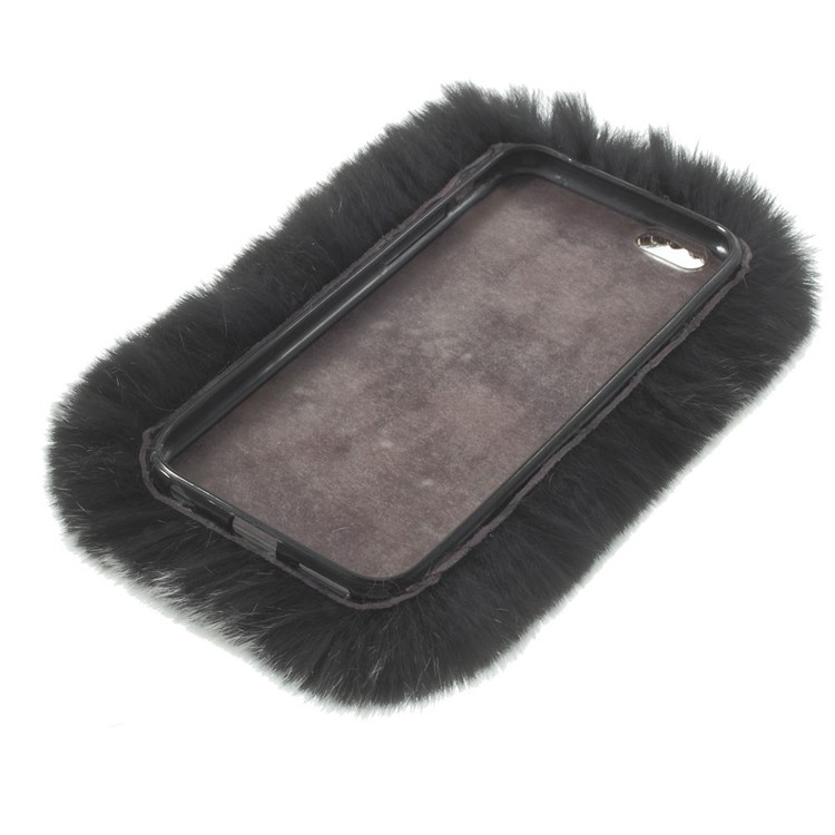 Warm Rabbit Fur PC Hard Case for iPhone 6s / 6 4.7-inch - Grey-7