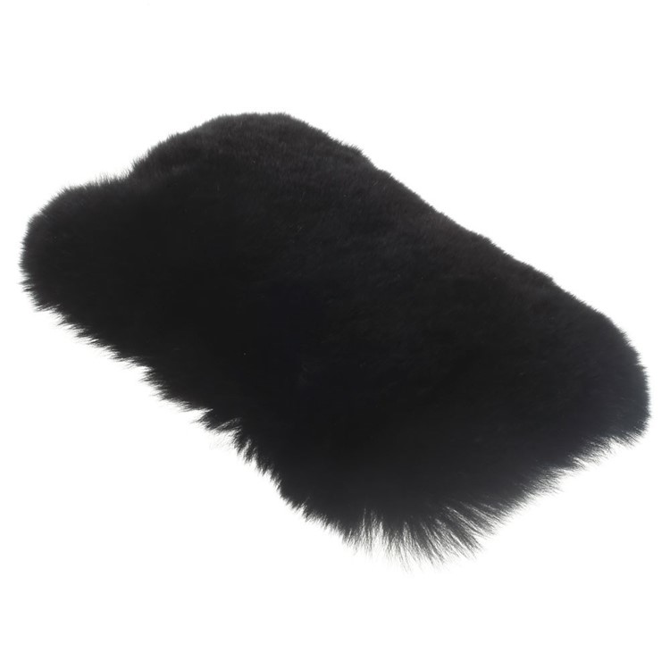 Winter Warmer Rabbit Fur Lady TPU Case for iPhone 6s / 6 - Black-4